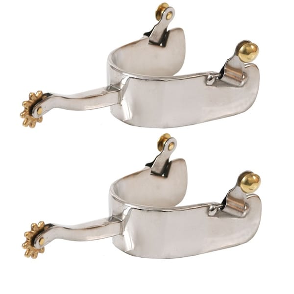 Jacks Imports Stainless Steel Equitation Offset Spurs 10469 - main